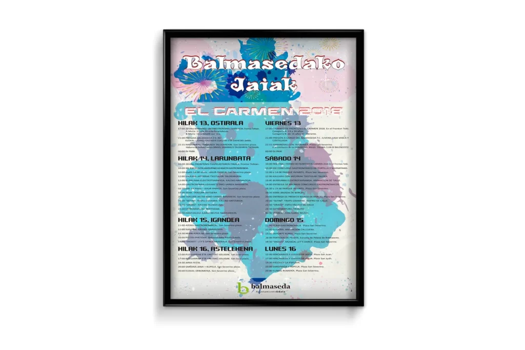 Ayuntamiento Balmaseda – Cartelería El Carmen 2018