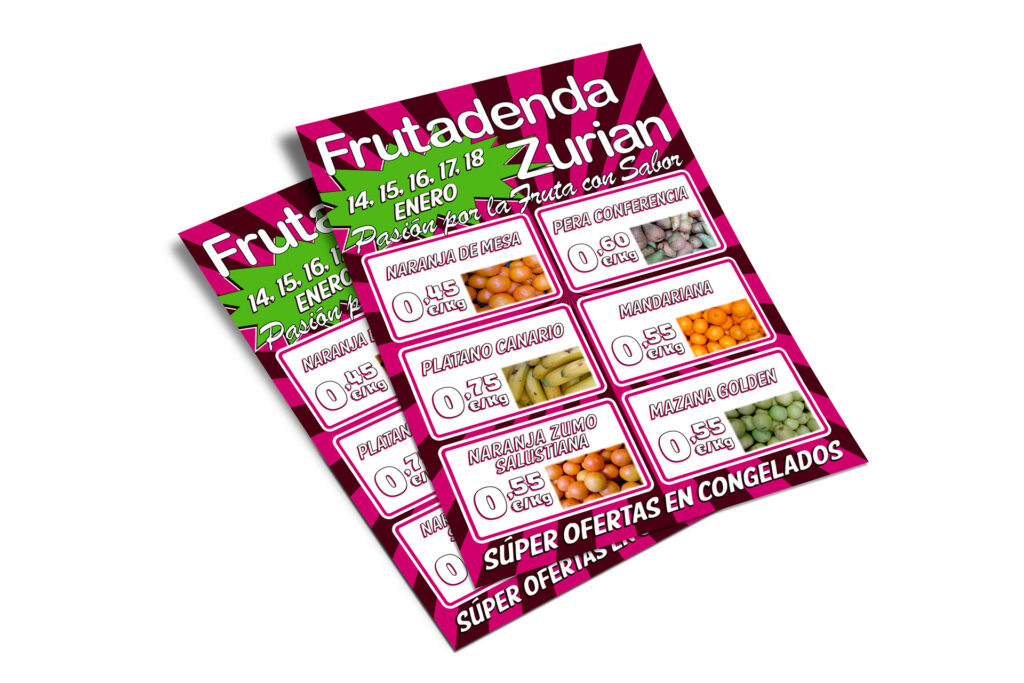 Frutería Zurian - Catálogos y folletos