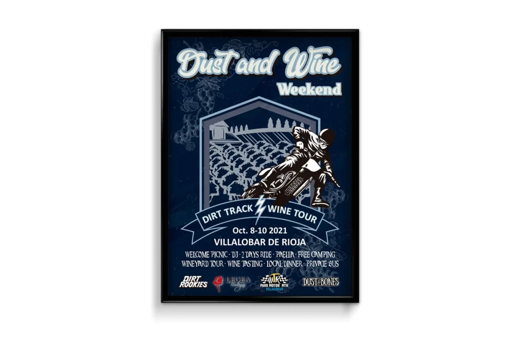 Dust and Wine Weekend – Cartelería