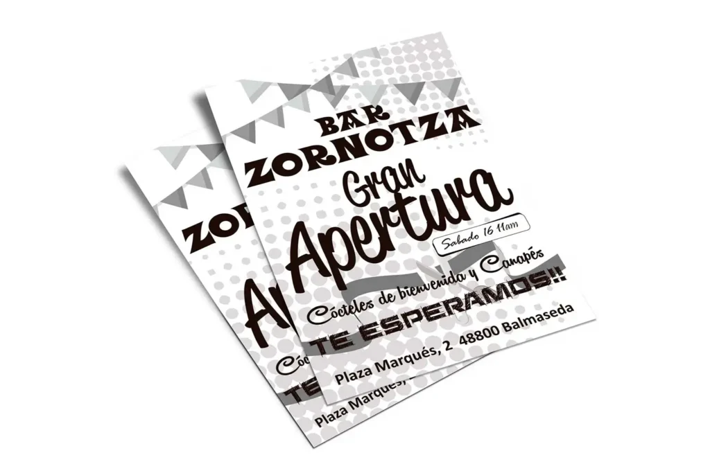 Bar Zornotza – Catálogos y folletos